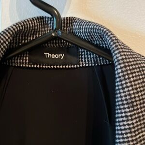 Theory small checked blazer